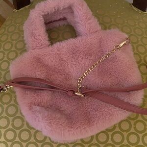 Pink puffy bag